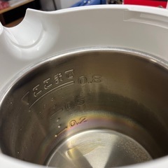 石2512-609 電気ケトル WDK-08 2017年製 通電確認済みの画像