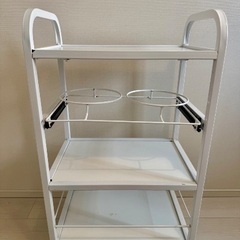 サロン用ワゴン ホワイトの画像