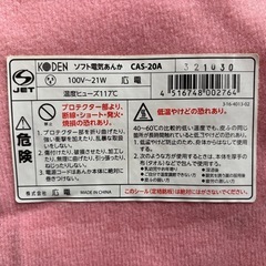 ソフト電気あんか　2個セットの画像