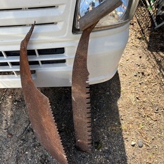 昔のノコギリの画像