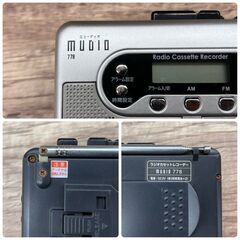 【レガストック川崎本店】ヤマノクリエイツ 録音機能付 ラジオ＆カセットレコーダー MUDIO778の画像