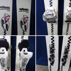 (E-365)　スキー板　LINE　HONEY BADGER / ビンディング　MARKER GRIFFON　タイヤ付きケース付属　雪　ウィンタースポーツ　中古の画像