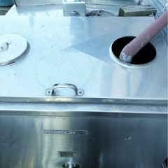 【大型800L引き取り限定】 ステンレス製　タンク 大開口・内部清掃要の画像