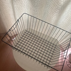 黒 ワイヤーカゴ✖️４の画像