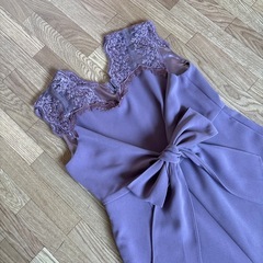 GIRL　ガール レース 切替 オールインワン パンツドレス　 セレモニー　フォーマル　 オケージョン　結婚式　二次会の画像