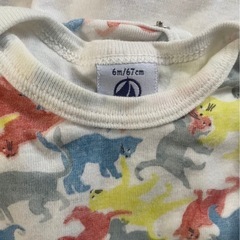 プチバトー　PETIT BATEAUベビー肌着　半袖　6m 67センチの画像