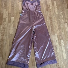 GIRL　ガール レース 切替 オールインワン パンツドレス　 セレモニー　フォーマル　 オケージョン　結婚式　二次会の画像