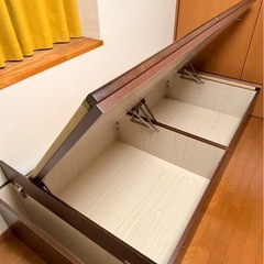 跳ね上げ式 畳ベッド シングル 収納付き｜引越しのための画像