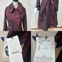 HIROKO BIS 高級デザインコート 玉蟲色 コシノヒロコ 未使用品の画像