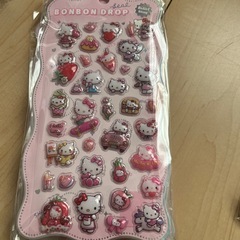 12番キティボンボンドロップシールの画像
