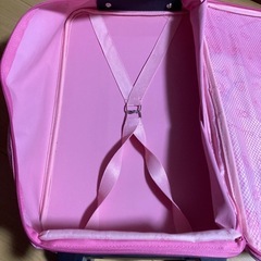 リラックマ　ピンクのキャリーバックの画像