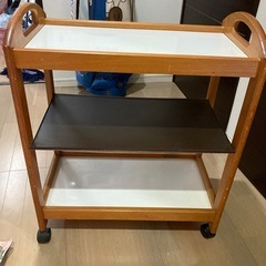 あると便利　キャスター付きワゴン　ミニテーブルの画像