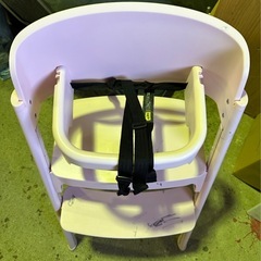 ベビーハイチェアピンク の画像
