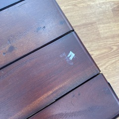 トロリーテーブル ブラウン 車輪付の画像