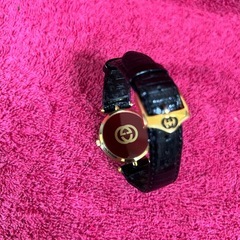 GUCCI グッチ シェリーライン 腕時計 GP 革 レディース ★中古★の画像