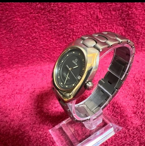 ★正規品★オメガ OMEGA ヴィンテージ シーマスター ポラリス チタン/K18 デイト クォーツ メンズ