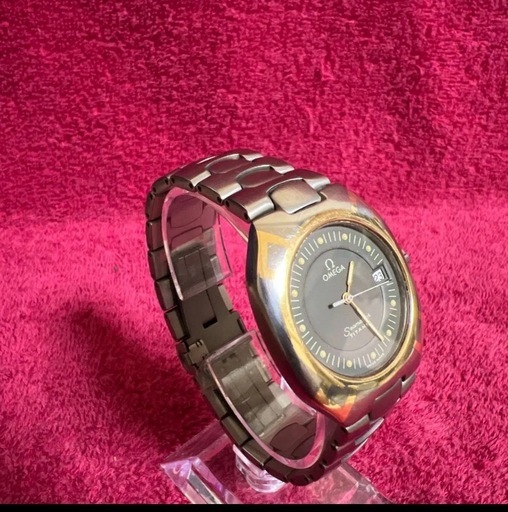 ★正規品★オメガ OMEGA ヴィンテージ シーマスター ポラリス チタン/K18 デイト クォーツ メンズ