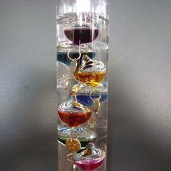 ☆未使用品 NITORI ガリレオ温度計モチーフ オーナメント ニトリ ガラス製 パラフィンオイル 札幌市 豊平区 平岸店の画像