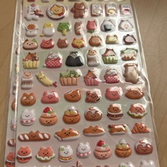 くま✖️パンの3Dシールの画像