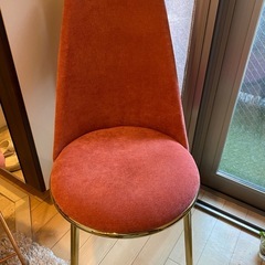 Francfrancチェアー&リボンクッションの画像