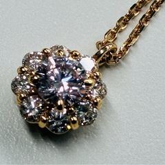 証明・鑑定書付き　SHINKAWA シンカワ　天然ダイアモンド0.184ct　18金　高級エレガントネックレス の画像