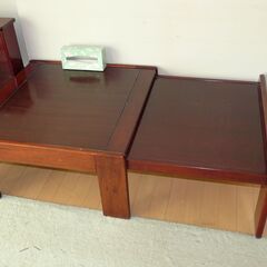 無料配達します🚚２点セット💖コーナーテーブル💖延長型サイドテーブル💖の画像