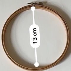 木製刺繍用リング　直径13cm 調整可能の画像