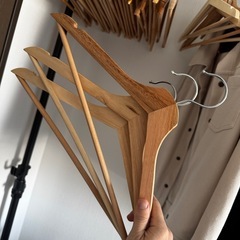 Ikea他木製ハンガーの画像