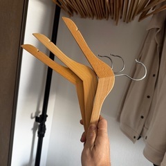 Ikea他木製ハンガーの画像