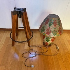 パキスタンランプ　台座　セットの画像