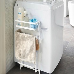 山崎実業 tower　洗濯機横 マグネット収納ラック の画像