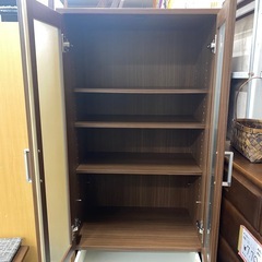 【共和産業】　食器棚　茶　 幅60.5×奥40×高180cm　リサイクルショップ　朝霞市　ケイラック朝霞田島店　志木市　和光市　GM477の画像