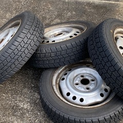 スタッドレスタイヤ　155/65/R14　4本　ダイハツ　タント　の画像