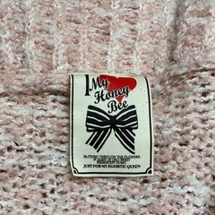 My Honey Bee マイハニービー　カーディガン　ピンク　桜色　冬用 の画像