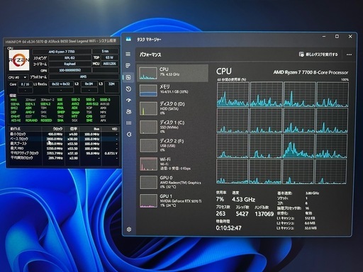 AMD Ryzen 7 7700 CPU美品   