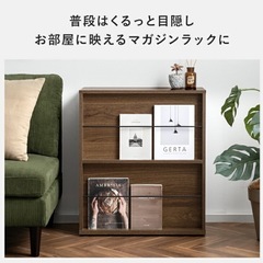 デスクになるワゴンの画像