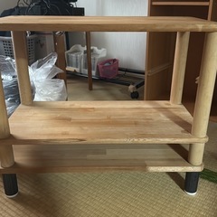 カラーボックス、レンジ台の画像