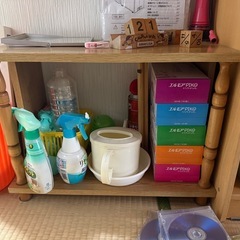 カラーボックス、レンジ台の画像