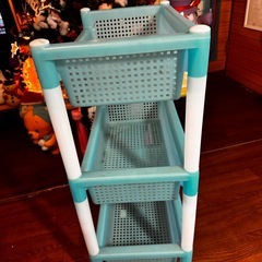 早い方から決めます。 3段 ランドリーバスケット  昭和レトロ ポップ インテリアAmazonで13290円 の画像