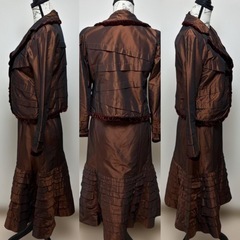 HIROKO KOSHINO スカートセットアップ コシノヒロコ シルク混の画像