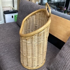万代店 レトロ　ラタン　籠　藤籠　脱衣籠　カゴ　バスケットの画像