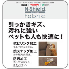 無料配達します🚚定価5万円💖超美品💖ニトリ💖ペットも人も快適💖傷・汚れに強いソファー💖２人掛け💖Nシールド💖の画像