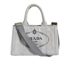 プラダ 1BG439 トートバッグ グレー  PRADA カナパミニトート カナパの画像