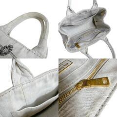 プラダ 1BG439 トートバッグ グレー  PRADA カナパミニトート カナパの画像