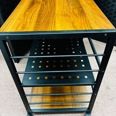 ⭐️激安⭐️キャスター付きワゴン　ブラックの画像