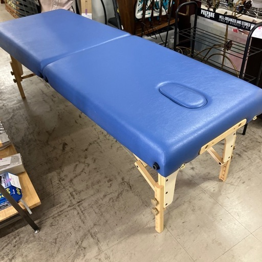 TakadaBed 木製　折りたたみベッド 青　施術用 TakadaBed 木製 折りたたみベッド 青 施術用 TakadaBed 木製