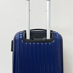 【中古品】キャリーバッグ キャリーケース キャスター付き 旅行カバン 青 コンパクトタイプ 小旅行 の画像