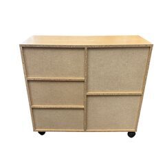 本棚 木製 キャスター付き ワゴン ラック 収納 押し入れ収納 クローゼット 棚 コミックラック キッチン リビングの画像