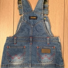 デニムサロペットスカートの画像