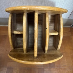 リモコン立て　ペン立て　木製　回転式の画像